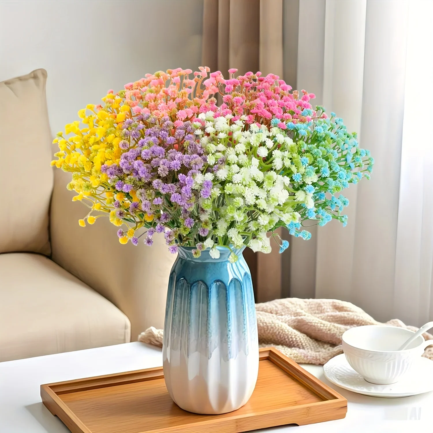 1pc Artificial Flowers,High-Quality Simulated Breathable Fake Flowers Suitable for Indoor Home Decor, Hotels, Party Centerpieces