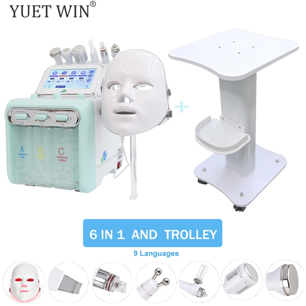 Nuova Macchina Per Idrodermoabrasione Pulizia Profonda Del Viso Rf Lifting Water Oxygen Spray Cura Della Pelle Bubble Spa Beauty Equipment