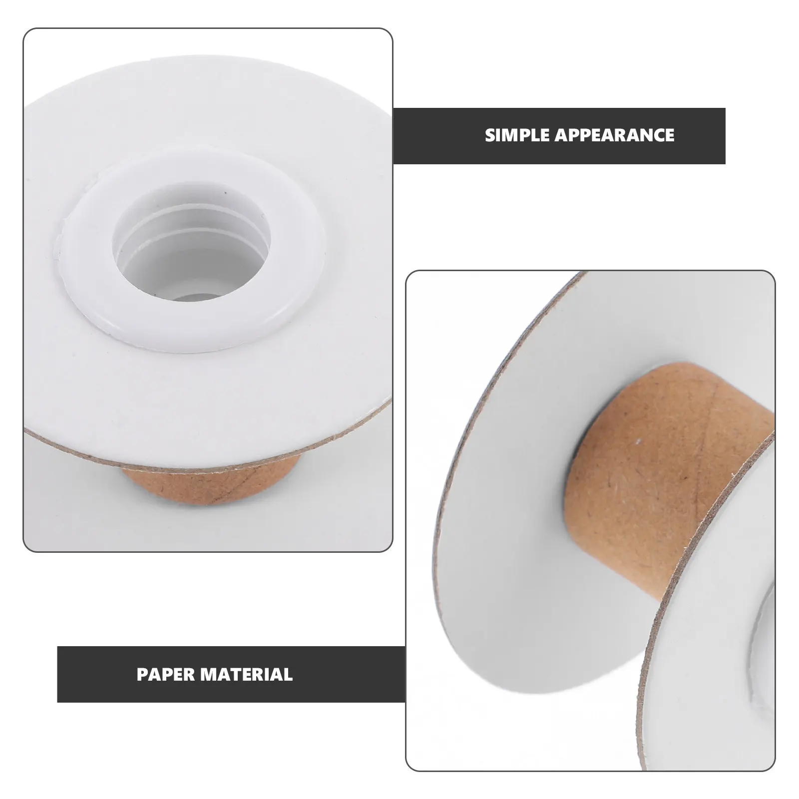 10Pcs DIY 수공예품을위한 튼튼한 종이 직조 보빈 자수 원사 와인딩 바느질 스풀 주최자 뜨개질 공예 액세서리