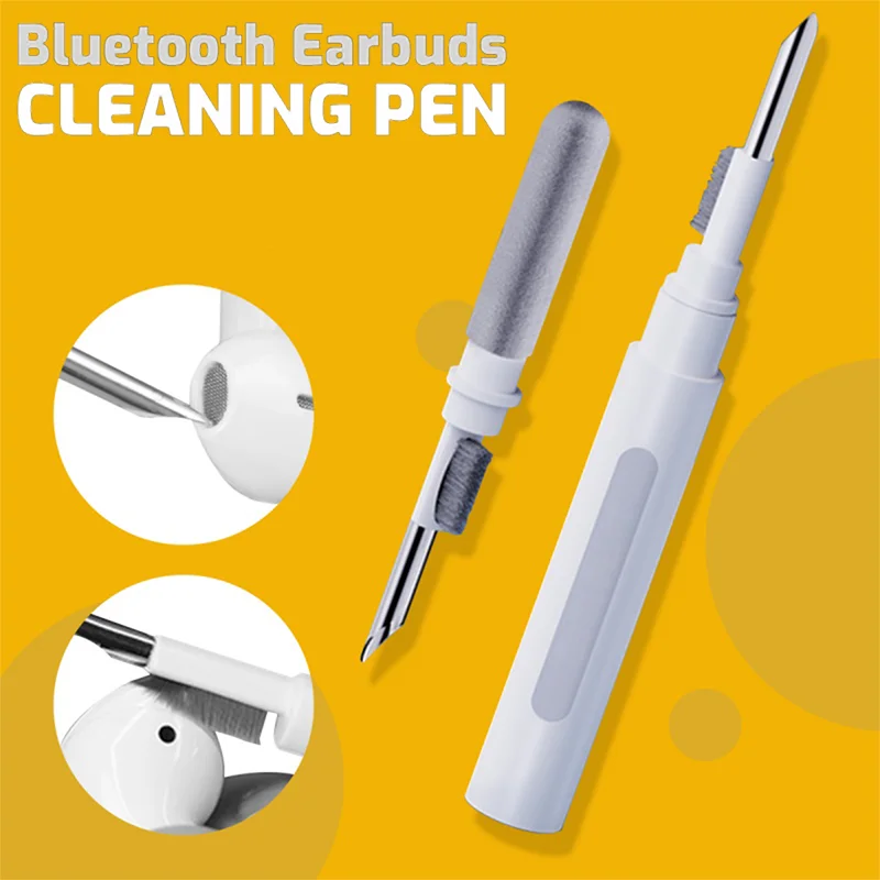 Wireless Earphone Cleaning Kit with Multi-Function Pen and Brush Tool