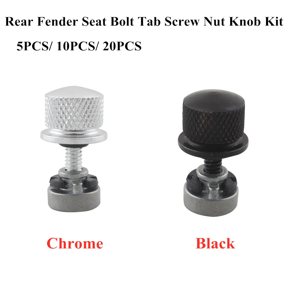 

Motorcycle Rear Fender Seat Bolt Tab Screw Mount Knob Cover For Harley Sportster XL Touring Dyna Softail Fat Boy Glide 1996-2023