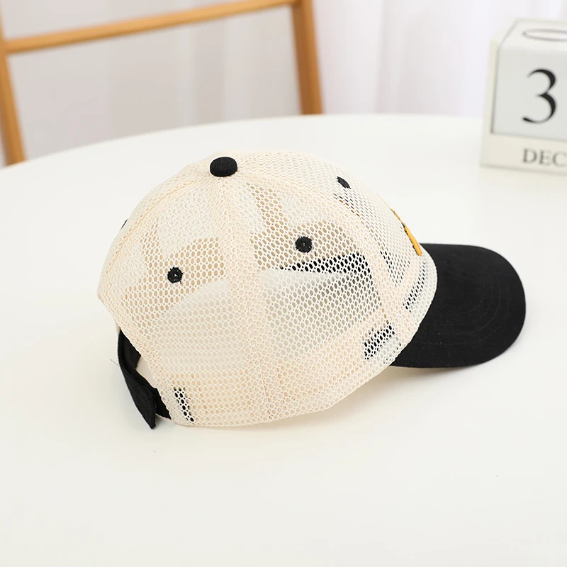 Boys Embroidered Baseball Hat - Bulldozer Excavator Mesh Snapback for Ages 2-8