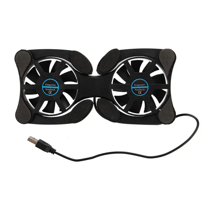 

Universal Portable Folding Cooler For 7 To 15 Inch Laptop Dual Fans Cooling Pad Usb Power Supply Radiator Laptop Fan