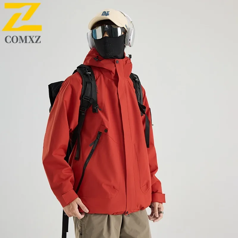 COMXZ Luxury Men Jacket Multi-Function Outdoor Journey Light Warm Coat Stylish Hooded Cozy Cold Proof Winter New Windbreaker