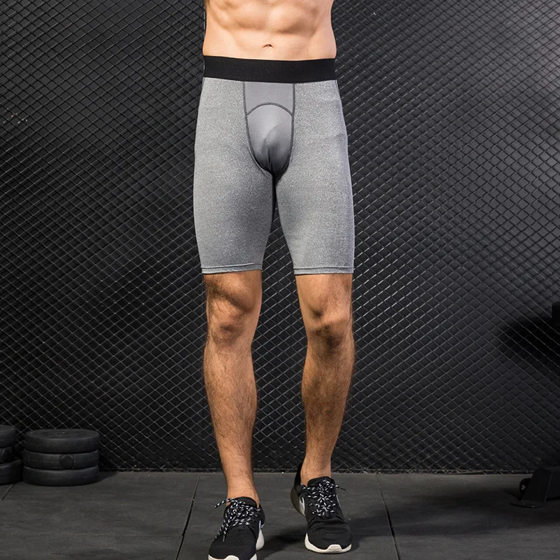 Men Sport Fitness Shorts Gym Basketball Shorts Male Running Training Compression Leggings Workout Tights Man Sportswear