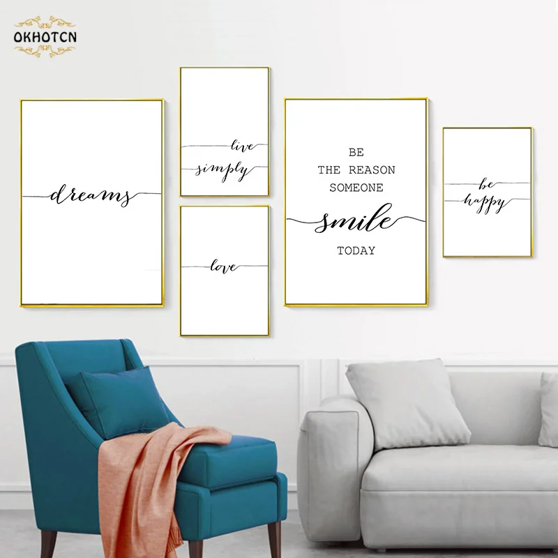 Set of 3 Prints Living Room Wall Art Home Family Happiness 