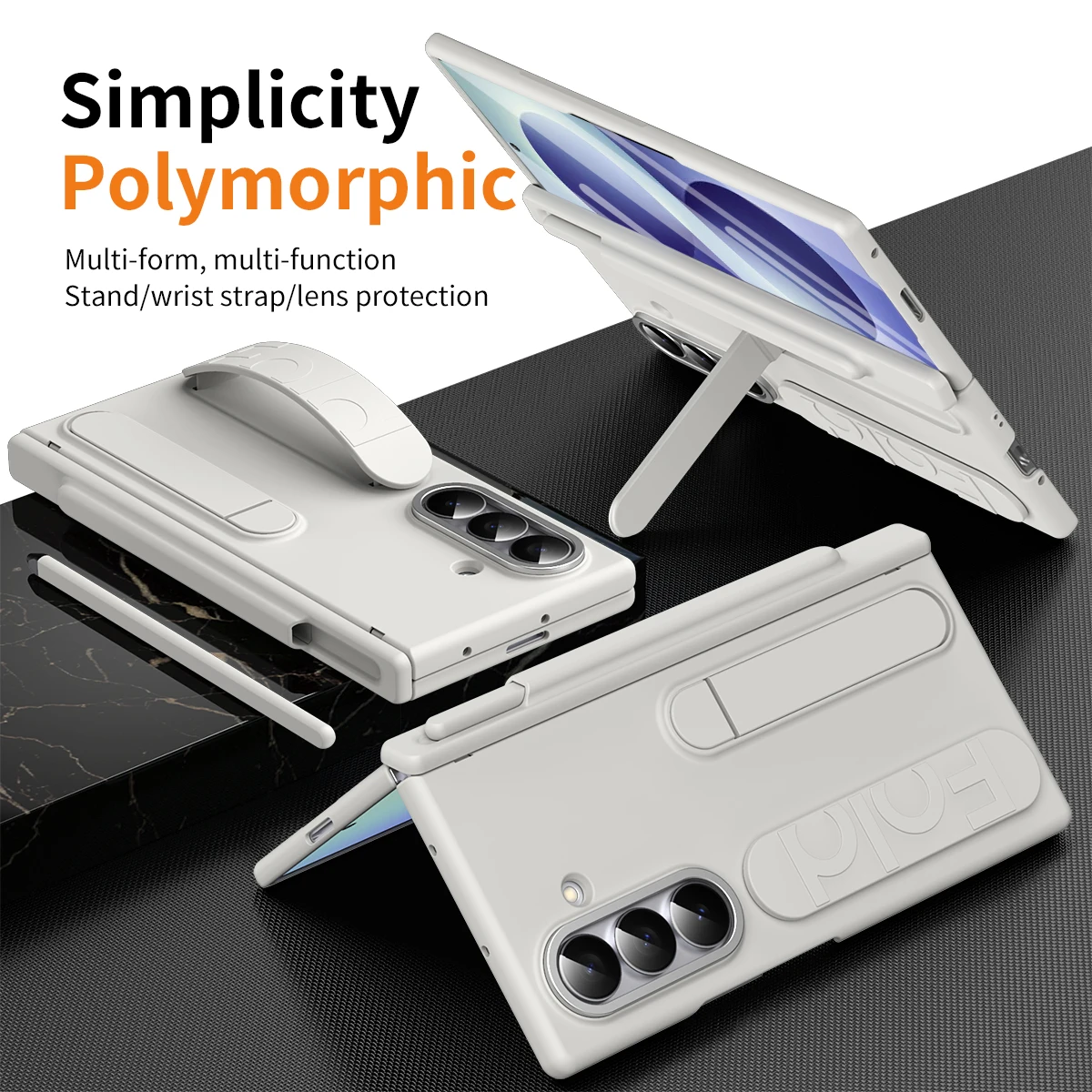 Ultimate Foldable Cover with Pen Holder and Silicone Wrist Strap