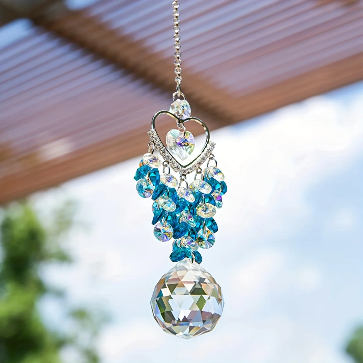 Sun Catcher Sun Catchers Crystal Pendant 1pc satellite diamond crystal sun catcher prism ball pendant car hanging home decor pendants