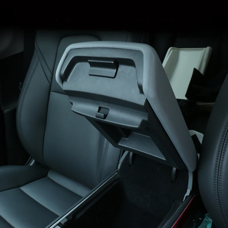 Center Console Armrest Model Y TPE Soft Case Car Center Console Arm Rest Lid Auto Central Armrest Box Pad Cover Latch for Tesla Model 3 Accessories Mat