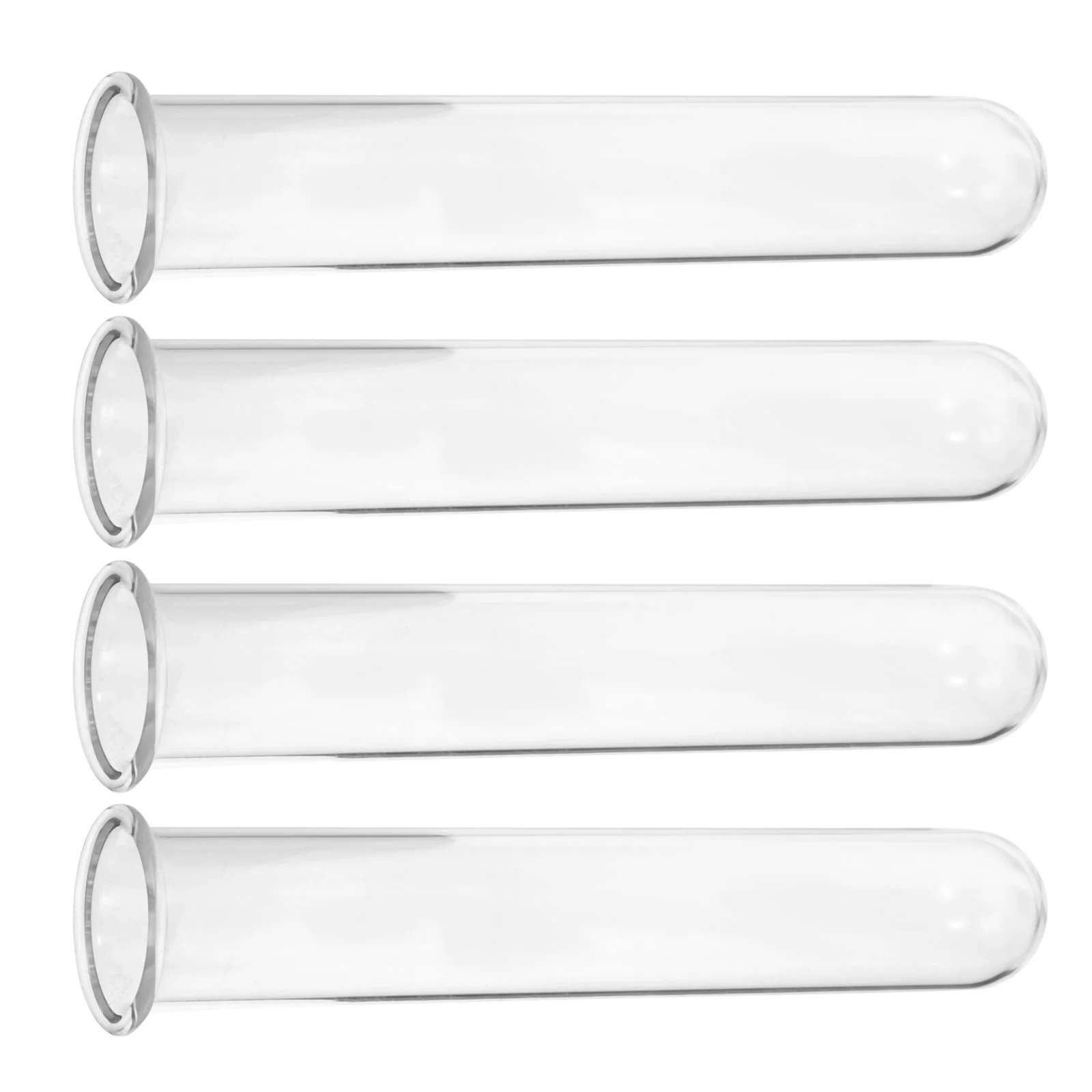 4 Pcs Hydroponic Test Tube Vase Tubes for Plants Hinged Bud Gold Wall Decor Flower Terrarium Convenient Glass Vases Flowers 3