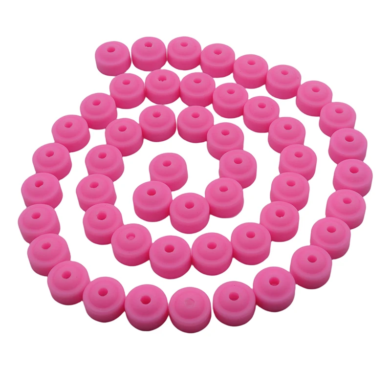 50pcs Nail Drill Plastic Protection Pink Caps Used on 3/32 Nail Drill Bits Electric Accessories Nail Tools Prevent Dust 10 50pcs bear rabbit smiley face nail accessories new cartoon cute japanese resin nail decoration nail drill