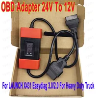 OBD Adapter 24V To 12V For LAUNCH X431 Easydiag 3.0/2.0 For Heavy Duty Truck Converter Car /Truck Adapter Original Shell 1