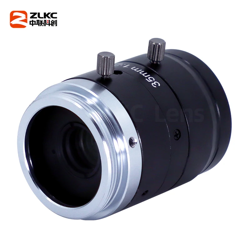 ZLKC C Mount 1/1.8 Inch 5MP 75mm Lens 4mm 6mm 8mm 12mm-50mm Fixed Focal F2.0 Manual Iris Machine Vision FA Lens machine vision lens