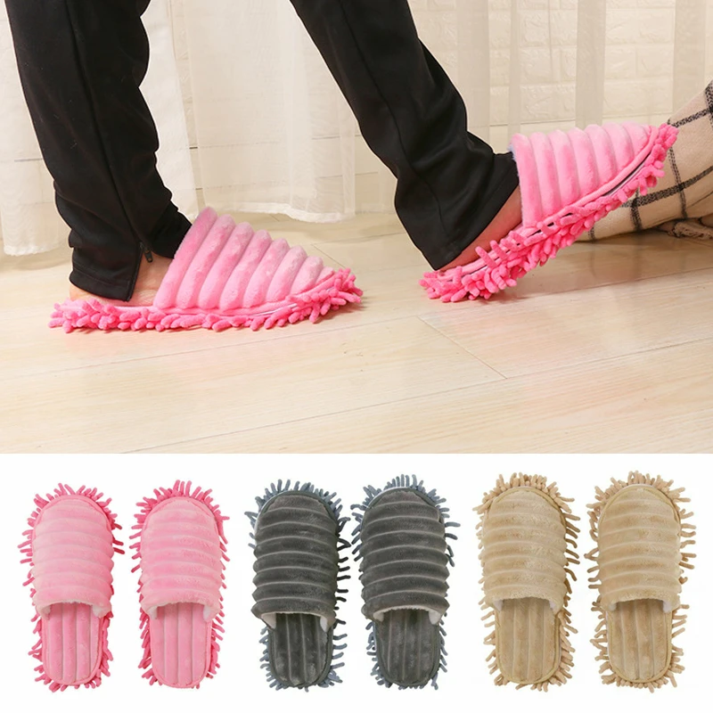 Multifunction Floor Dust Cleaning Slippers Shoes Lazy Mopping Shoes Mop
