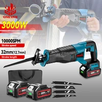 10000SPM Electric Reciprocating Saw Cordless Rechargeable Multifunction Saw Metal Wood Cutting Tools For Makita 18V Battery 1