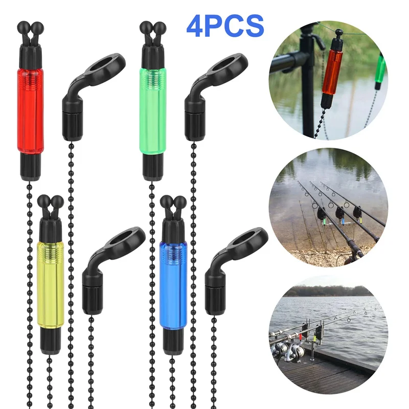 4Pcs Langlebige Komponente Angeln Liefert Angeln Zubehör Indikatoren Angeln Zangen Biss Alarm Weiche Kette – Detail 4