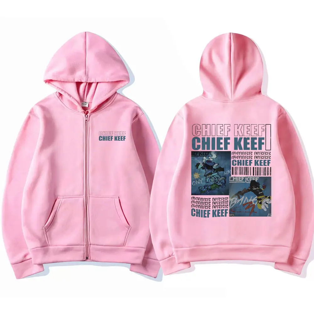 Rapper Chief Keef Hip Hop Oversized Zipper Hoodie Men's Fashion Zip Up  Jacket Men Streetwear Spring Autumn Vintage Sweatshirt - AliExpress