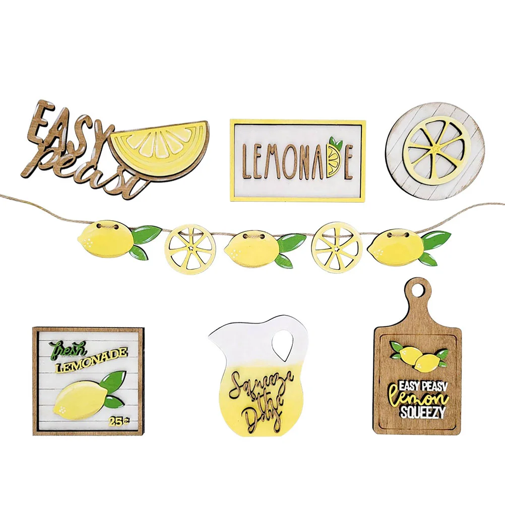 

Lemon Farm Decoration Tiered Tray Adorn Party Ornament Elements Adornment Delicate Themed Table