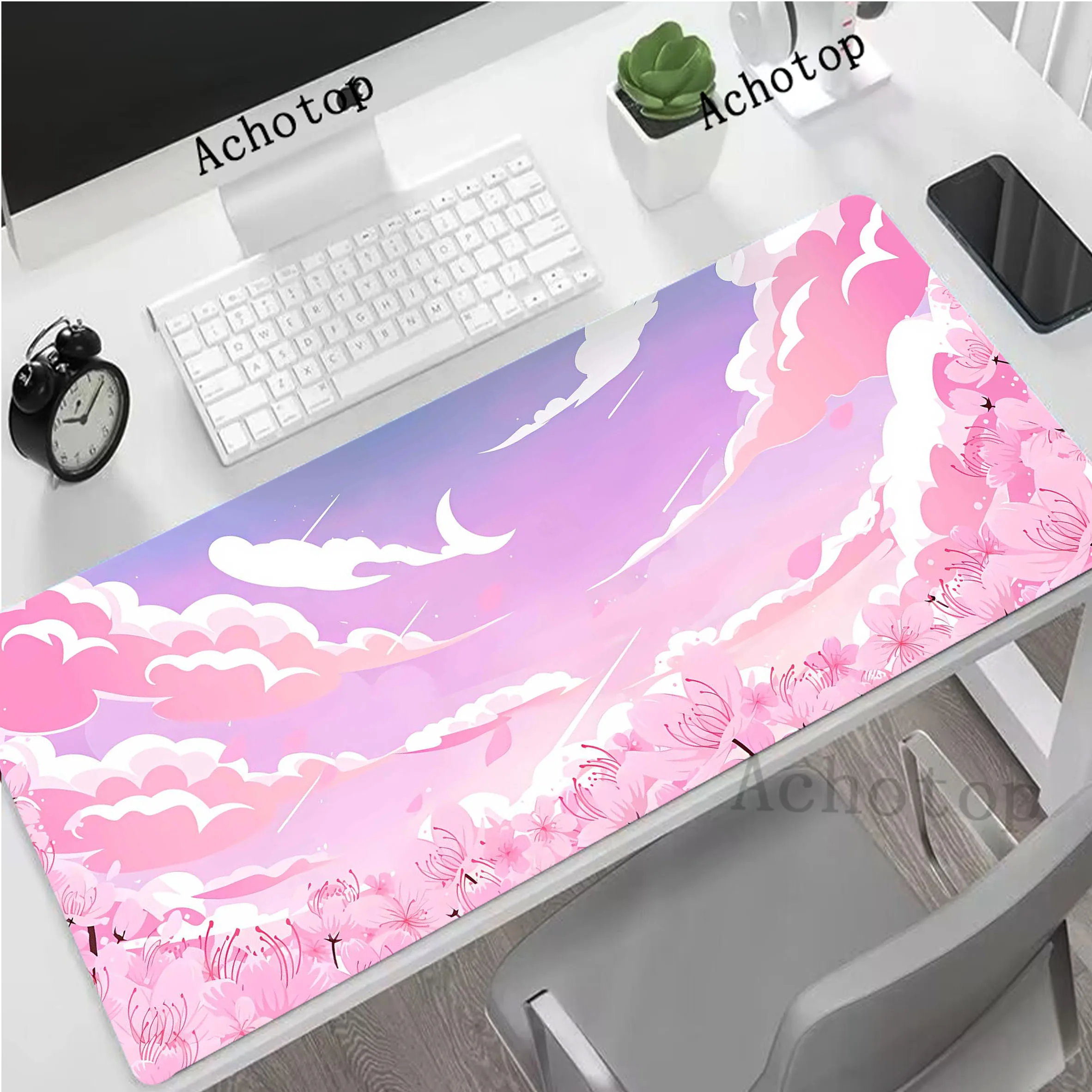 

Cloud Art Large Mouse Pad Anti-slip Pc Gamer Mousepad HD Print Gaming Keyboard Pads XXL Table Carpet Natural Rubber Desk Mat