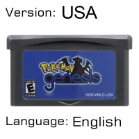 thumbnail image 1 of Cartucho de consola de videojuegos GBA de 32 bits, tarjeta Pokémon Esmeralda, Kaizo, Radical Red, Orange Islands, Dark Violet Nameless, regalo para fanáticos, 1 of 5
