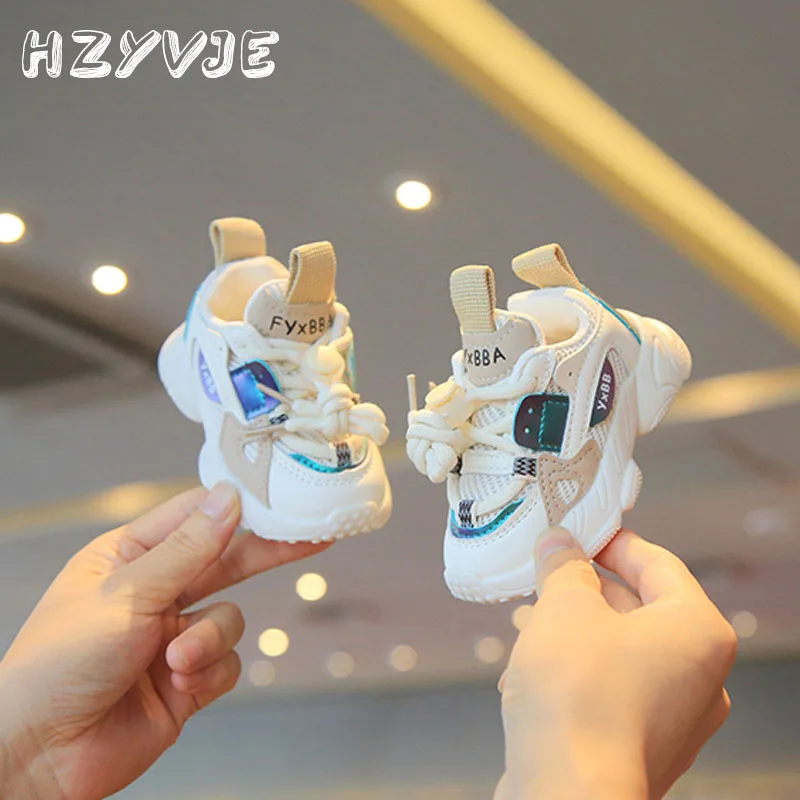 Sports Shoes Baby Shoes Kids Sneakers Kids Shoes Kids Sports Shoes Spring and Autumn Kids Sneakers 0-1-2-3 Year Old Infant and Toddler Baby Boys Girls Anti Slip Learning Walking Shoe
