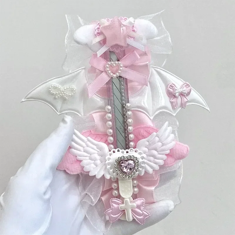 Kawaii Creative Design Utility Knife for Kids Candy Color Fashion Wings Heart Bow Scrapbook Journal Paper Cutter Cute Box Cutter