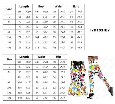 Disney Mickey Hollow 3D Printing Sleeveless Shirt Womens Summer Tank Top Pants Yoga Tank Top Bottom Set