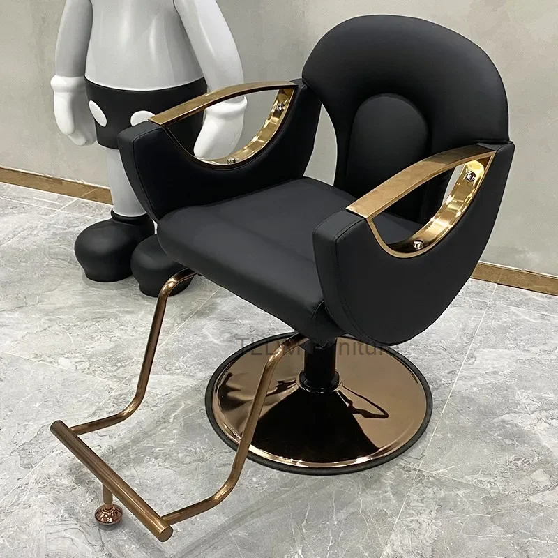 Barbershop Lift Inverted Chair Salon Special Cutting Stool Can Put Upside Down Hair Cutting Chair Gold Chassis Luxury Salon Tool autool cs606 auto diagnostic scanner all system diagnostic tool tester for pcm chassis system bcm