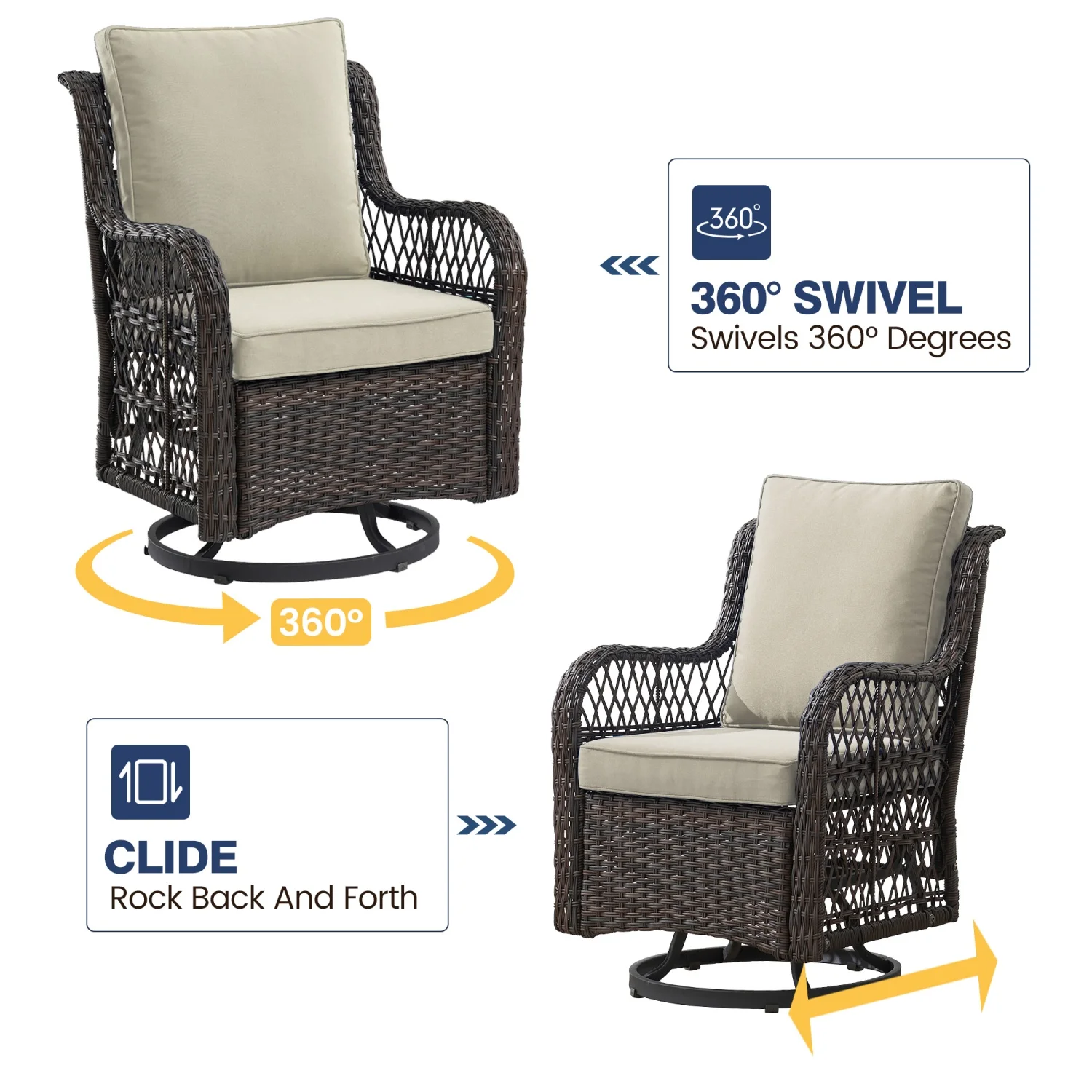 HiMISS outdoor bistro set image 5