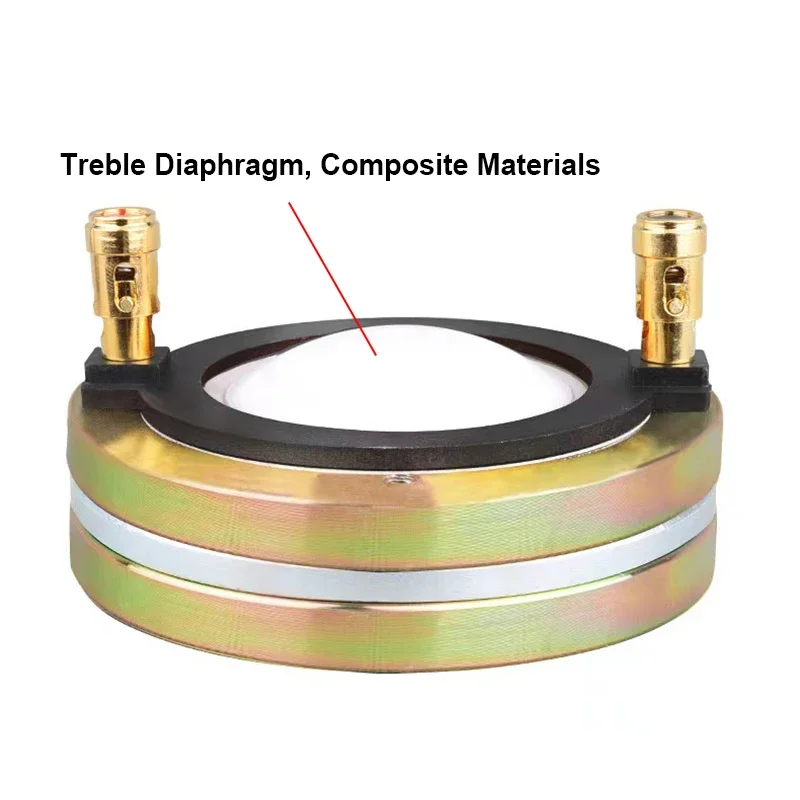 44mm Composite Film Super Tweeter 1inch Throat Horn Speaker for Array Speaker Professional Audio High Power Driver 150W 8ohm