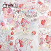 2m Laser Silvery PET Washi Tape Strawberry Transparent Roll Sticker Decorative Adhesive Tape For Scrapbooking Journal Stationery 5