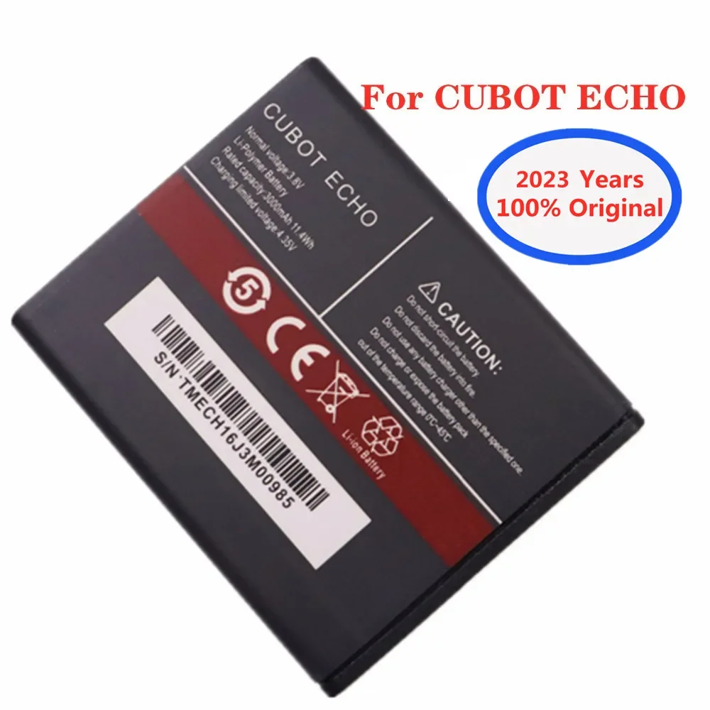 

2023 New High Quality Original 3000mAh Replacement Battery For CUBOT ECHO Mobile Phone Battery Batteria + Tracking Number