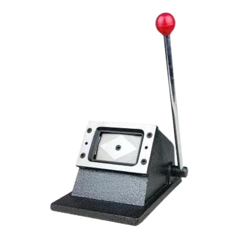 60x40mm Pin/Magnet Square Badge Machine Combination Set Includes Machine Mould Cutter and 100 Sets of Materials Complete Kit