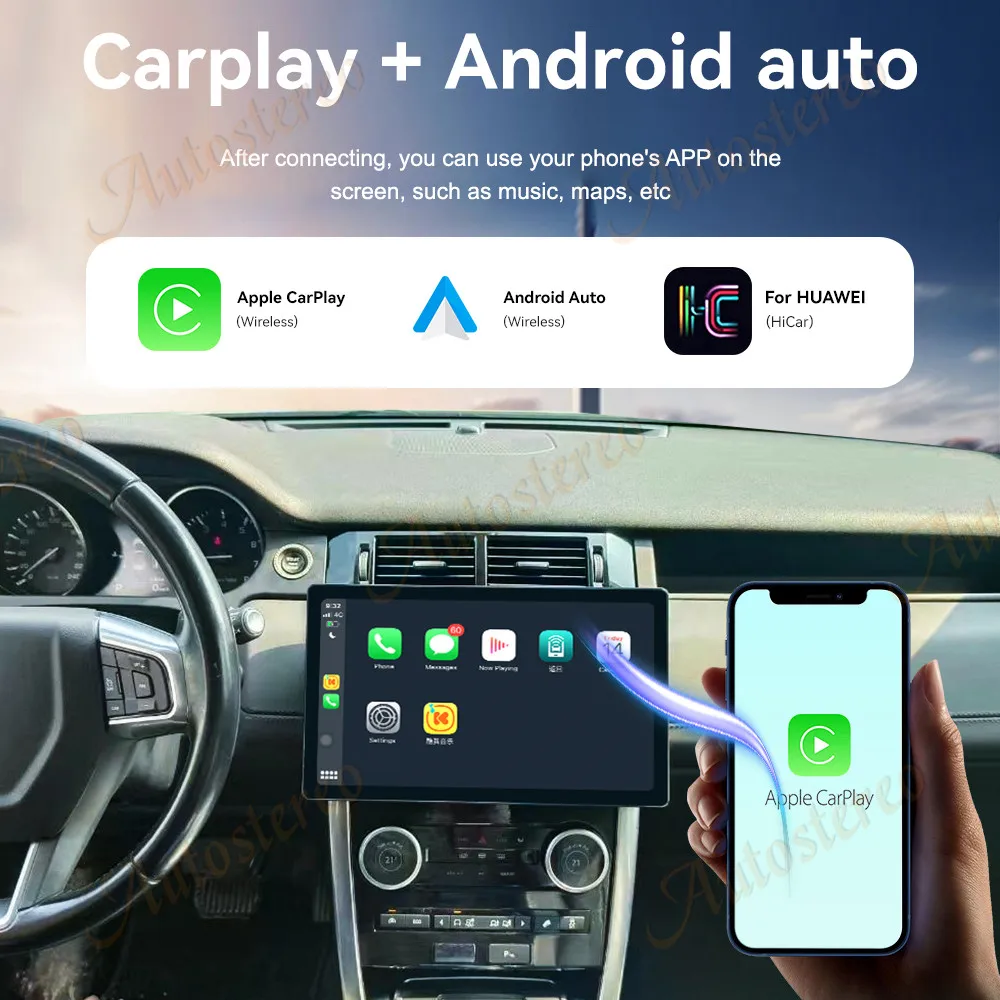 13.3 Carplay Android 14 Carplay For Land Rover Discovery Sport 2015-2019 Car Rad