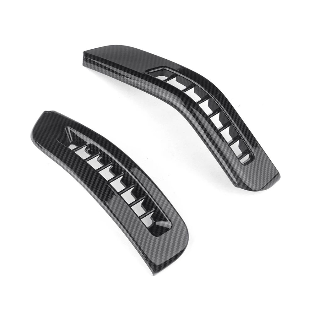 

Carbon Fiber Wood Grain Style ABS Side Air Conditioning Vent Outlet Trim Frame Cover For Hyundai Staria 2021 2022 2023