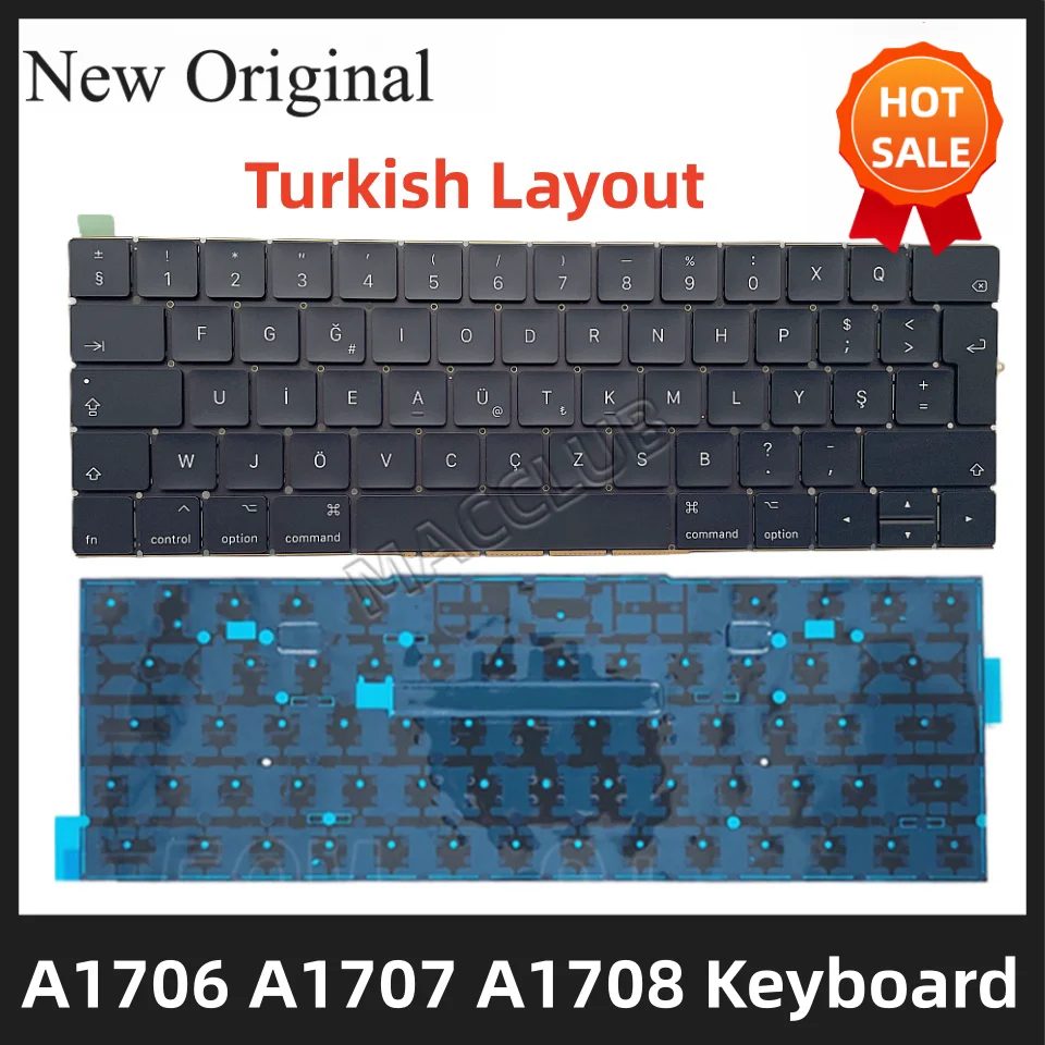 Layout Turco Turchia Per Macbook Pro Retina A1708 A1706 A1707 2016-2017 A1534 2017 Tastiera Turca Uk