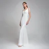 Simple Wedding Dress Mermaid 2024 Spaghetti Strap Sexy V-Neck Backless Long Bridal Gowns Custom Made Vestido De Novia 1