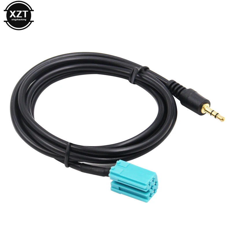 6Pin Car 3.5MM AUX Audio Cable For Volkswagen Renault Clio Megane 2005 2006 2007 2008 2009 2010 2011 For CD player MP3 Cable audio cable audio speaker cable