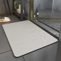 Diatomaceous Earth Bath Mat|Quick Dry Bath Mat|Super Absorbent Bath Mat|Non Slip Bathroom Rugs(40×60cm) (Navy blue) 1