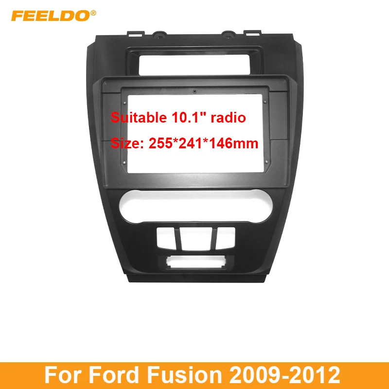 

FEELDO Car Stereo 10.1 Inch Big Screen Fascia Frame Adapter For Ford Fusion 2Din Dash Audio Fitting Panel Frame Kit