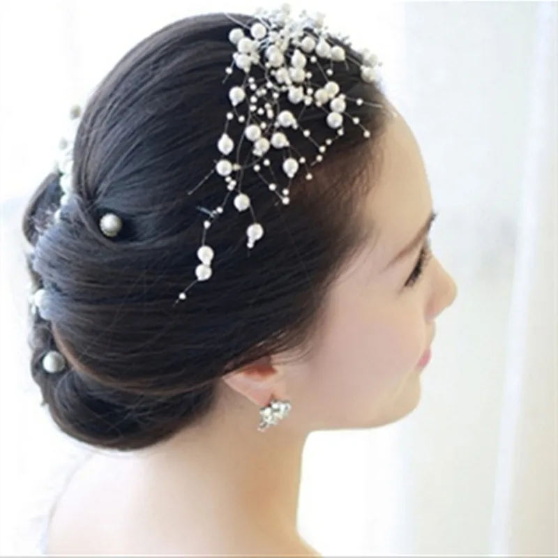 5yards 3-8mm Fishing Line Artificial Pearls Flower Beads Chain Garland Flowers Wedding Party Decoration Diy Jewelry Accessory pearls for jewelry loose pearl beads pearl beads imitation pearl beads natural pearl beads shell pearl beads beads for jewelry making jewelry accessories
