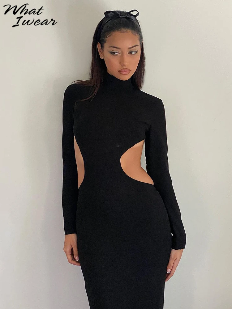 What Luxury Banquet Fashion Formfitting Long Sleeve Backless Dress