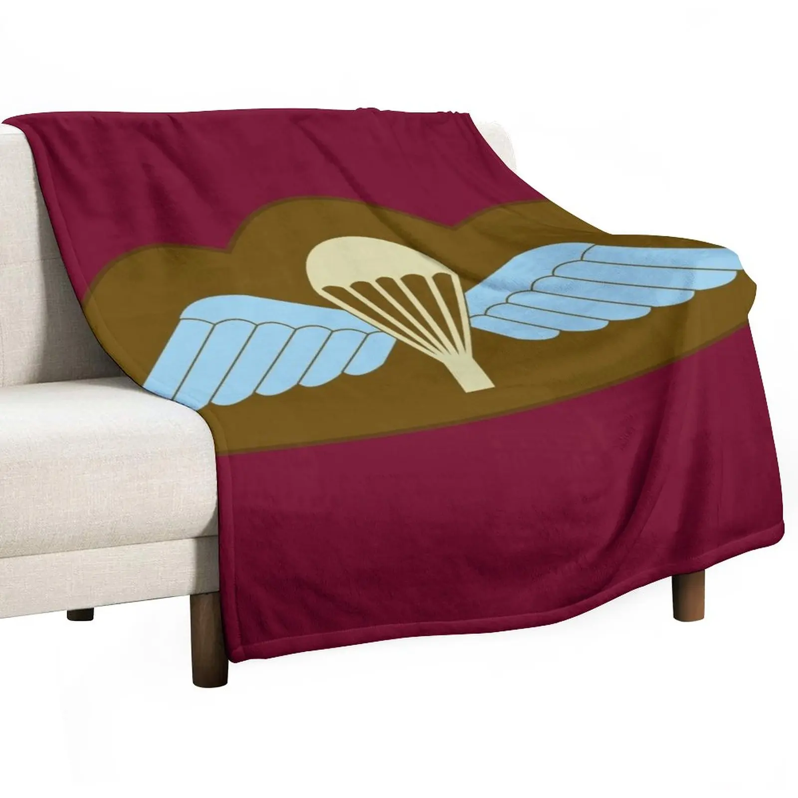 

Parachutist Badge with Wings - Airborne Qualified (United Kingdom) Throw Blanket sofa bed Decorative Sofa Blankets Baby Blanket