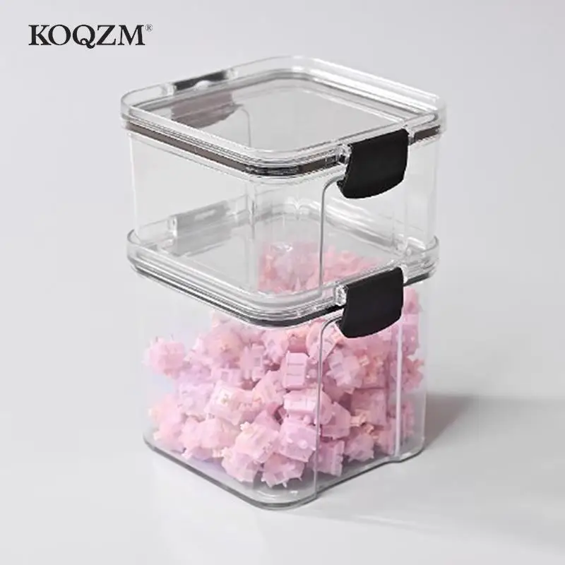 키보드 스위치 컨테이너 보관함, PC 폴리카보네이트 스위치 박스, 기계식 키보드용, 460 ml, 700ml