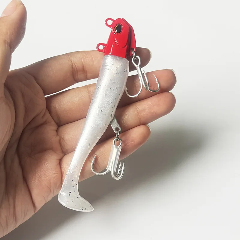 5PCS Mackerel Fishing Lure With Hooks  15-51G Artificial Soft Bait for Sea Bass Snapper Wobblers Swimbait Jigging Baits