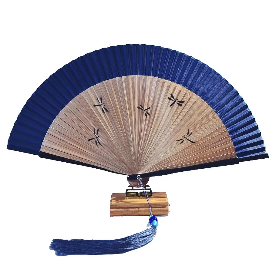 Elegant Chinese Bamboo Folding Fan 6 Inch Plain Blank Fan for Women Hanfu Qipao Vintage Handheld Fan Summer Cooling Oriental Fan