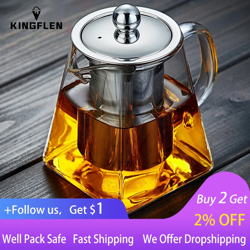 Glass Boiling Tea Kettlehome-steaming Dual-use High-temperature