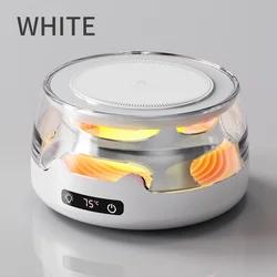 Color - Changing Electric Mug Warmer: Heated Coaster - 100V - 240V EU Plug (White)
