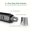 Pet Nail Grinder Dog Cat Battery Model Nail Trimmer Large and Small Dogs Nail Clippers Pet Grooming Tools 4