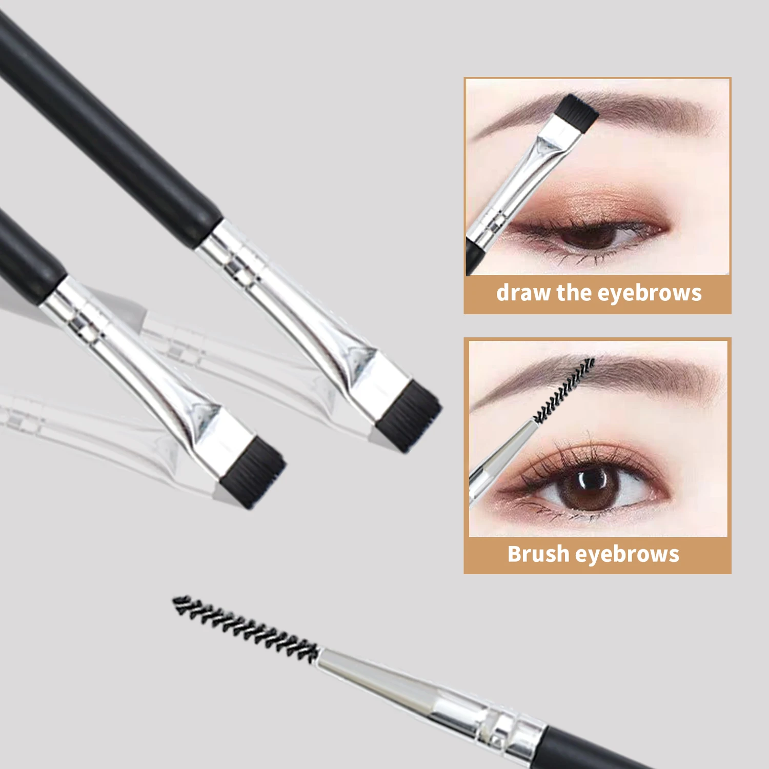 Nylon Black Eyelash Perm Lifting Brush for Makeup